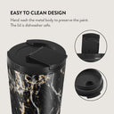 Make A Wish - Gold Marble Travel Mug 16