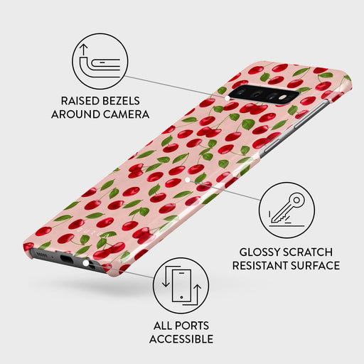 Afternoon Treat - Cherry Samsung Galaxy S10 Plus Case 3