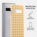 Tuscan Sun - Yellow Plaid Samsung Galaxy S10 Plus Case 2