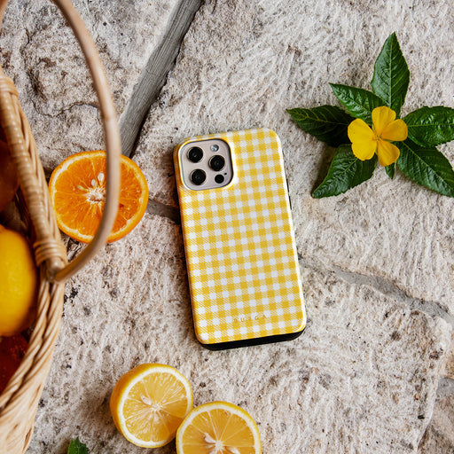 Tuscan Sun - Yellow Plaid Google Pixel 7 Pro Case 7