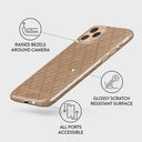 Simply Cream - Quilted iPhone 11 Pro Max Case 3