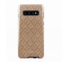 Simply Cream - Quilted Samsung Galaxy S10 4G Case 5