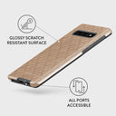 Simply Cream - Quilted Samsung Galaxy S10 4G Case 7