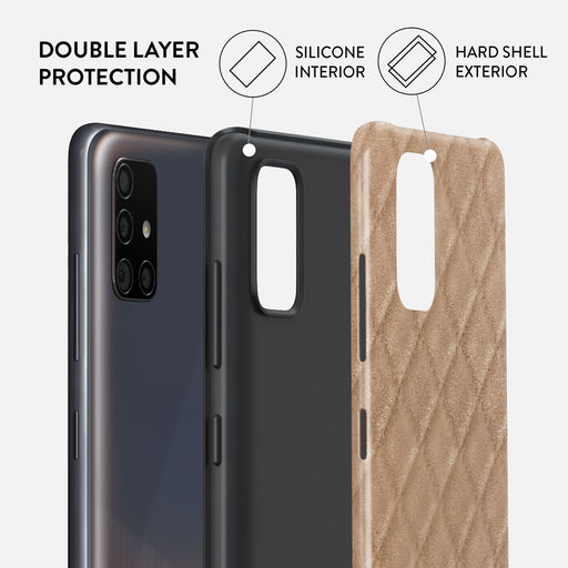 Simply Cream - Quilted Samsung Galaxy A51 4G Case 6