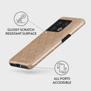Simply Cream - Quilted OnePlus 10 Pro 5G Case 3