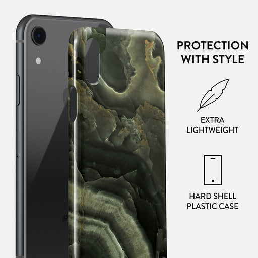 Misty Forest - Green Marble iPhone XR Case 2