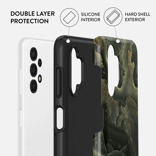 Misty Forest - Green Marble Samsung Galaxy A13 4G Case 2