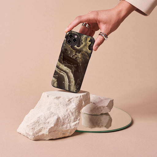 Misty Forest - Green Marble iPhone XR Case 27