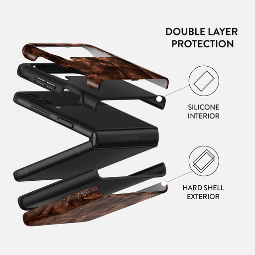 Toasted Chestnut - Brown Samsung Galaxy Z Flip 3 Case 2