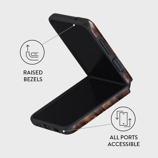 Toasted Chestnut - Brown Samsung Galaxy Z Flip 3 Case 3