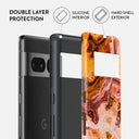 Pumpkin Spice - Orange Google Pixel 7 Pro Case 2