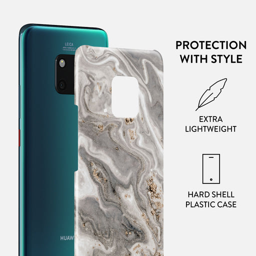 Snowstorm - Grey Marble Huawei Mate 20 Pro Case 2