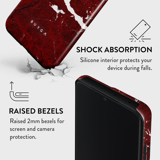 Iconic Red Ruby - Marble Samsung Galaxy S21 Ultra Case 8