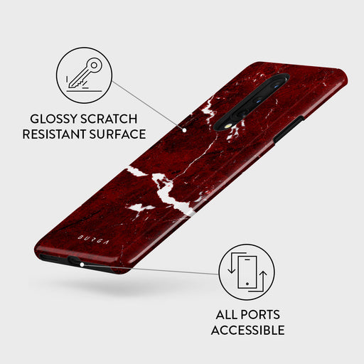 Iconic Red Ruby - Marble OnePlus 8 Case 3