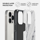 Satin White - Marble iPhone 13 Pro Case 6