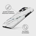 Satin White - Marble iPhone 13 Pro Case 7