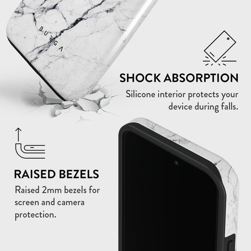 Satin White - Marble iPhone 13 Pro Case 8