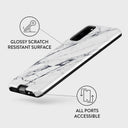 Satin White - Marble Samsung Galaxy S20 FE 4G / 5G Case 7