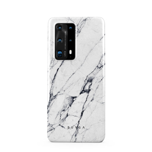 Satin White - Marble Huawei P40 Pro Plus Case 1