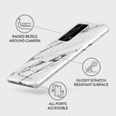 Satin White - Marble Huawei P40 Pro Plus Case 3