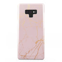 Peachy Gold - Pink Marble Samsung Galaxy Note 9 Case 1