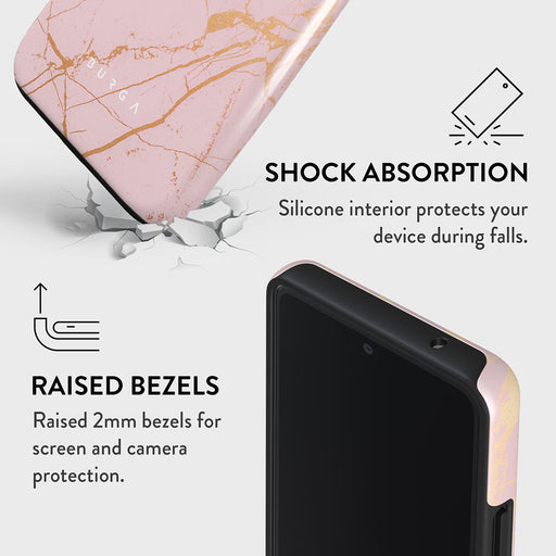 Peachy Gold - Pink Marble Samsung Galaxy A33 Case 4