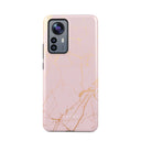 Peachy Gold - Pink Marble Xiaomi 12 Pro Case 1