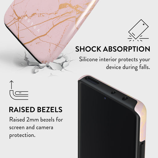 Peachy Gold - Pink Marble Xiaomi 12 Pro Case 4