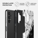 Fatal Contradiction - Black & White Marble Samsung Galaxy A32 5G Case 2