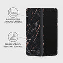 Rose Gold Marble - Samsung Galaxy Z Fold 3 Case 3