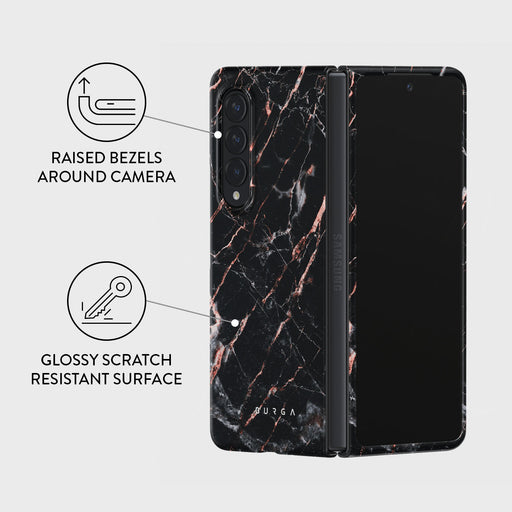Rose Gold Marble - Samsung Galaxy Z Fold 3 Case 3