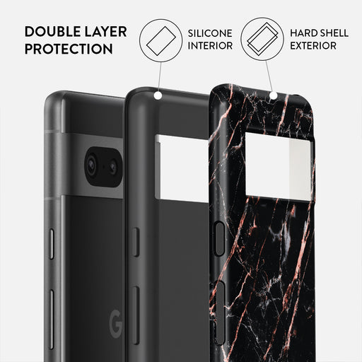 Rose Gold Marble - Google Pixel 7 Case 2
