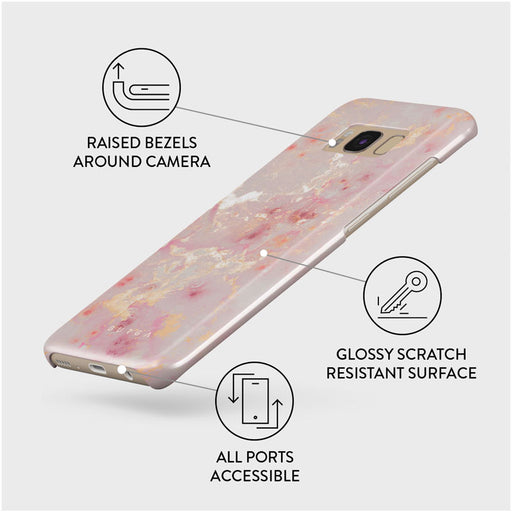 Golden Coral - Pink Samsung Galaxy S8 Case 3
