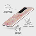 Golden Coral - Pink Huawei P40 Pro Plus Case 3
