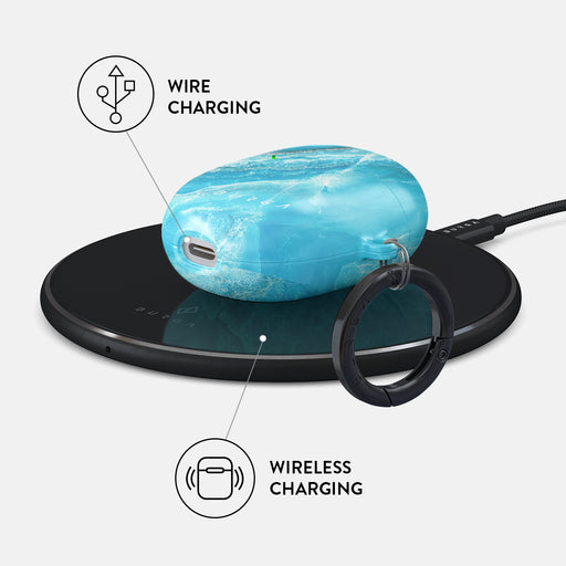 Ocean Waves - Blue Google Pixel Buds A Case 3