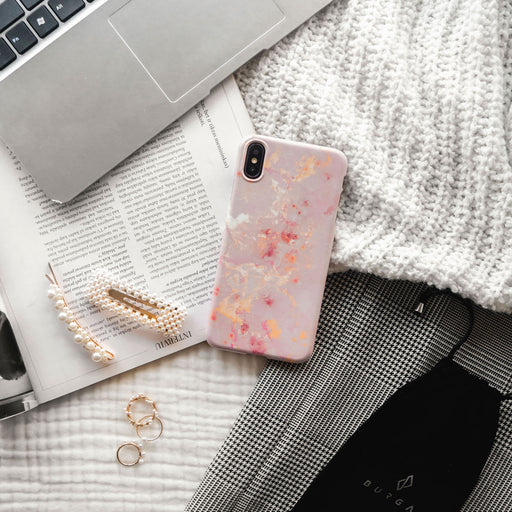 Golden Coral - Pink Huawei P40 Pro Plus Case 6