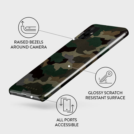 Tropical Green Camo - Samsung Galaxy A71 4G Case 3