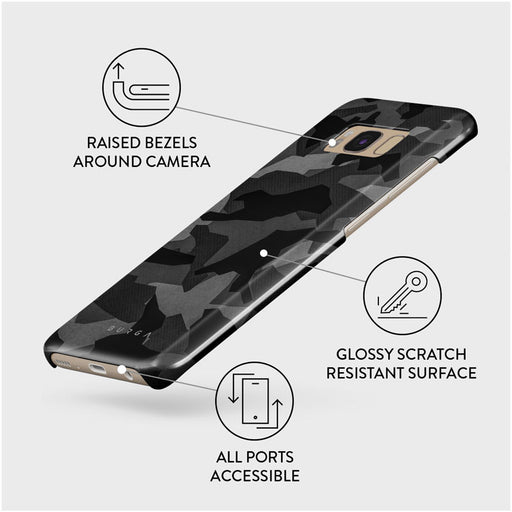 Night Black Camouflage - Samsung Galaxy S8 Case 3
