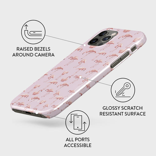 Nostalgic Pink - Flamingos iPhone 12 Pro Max Case 3