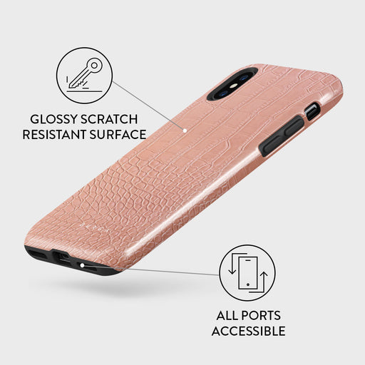 Pink Croco - iPhone XS Max Case 7