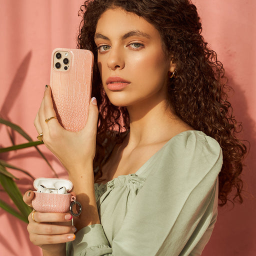 Pink Croco - Huawei P40 Pro Plus Case 6