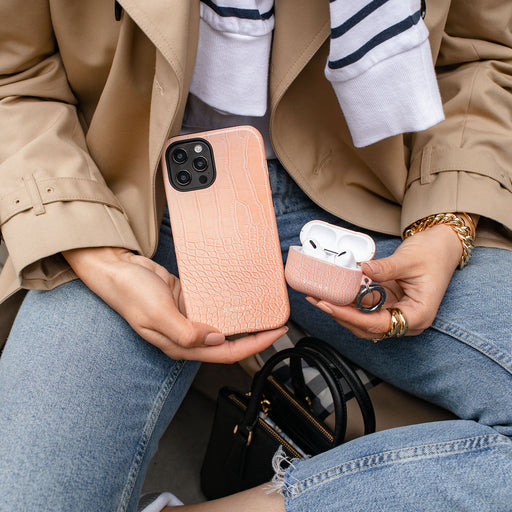 Pink Croco - Huawei P40 Pro Plus Case 9