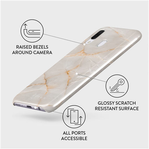 Vanilla Sand - Marble Samsung Galaxy A40 Case 3