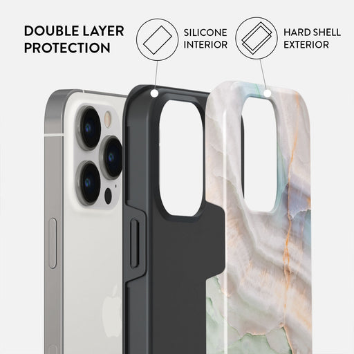 Pastel Hues - Colorful Marble iPhone 14 Pro Case 6