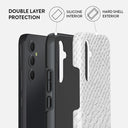 Glacial Desert - White Snakeskin Samsung Galaxy A34 Case 2