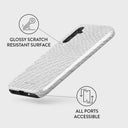 Glacial Desert - White Snakeskin Samsung Galaxy A34 Case 3
