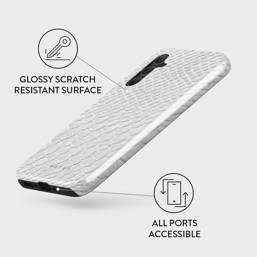Glacial Desert - White Snakeskin Samsung Galaxy A34 Case 3