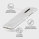 Glacial Desert - White Snakeskin OnePlus 7 Pro / 7T Pro Case 3