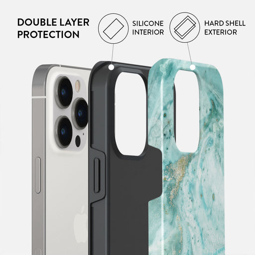 Uluwatu Waves - Teal iPhone 14 Pro Max Case 6