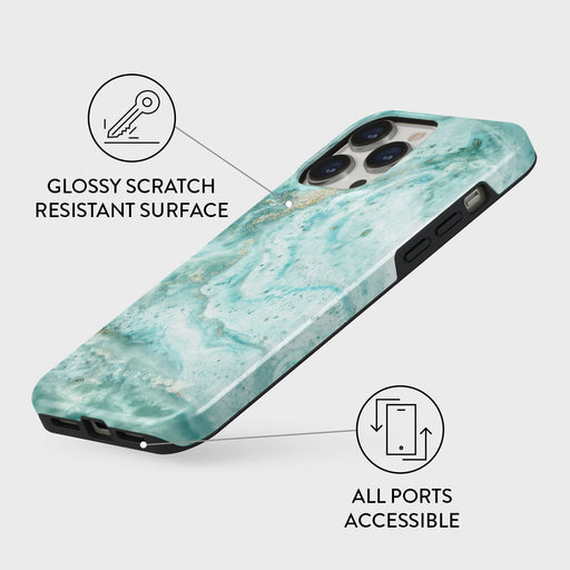 Uluwatu Waves - Teal iPhone 14 Pro Max Case 7